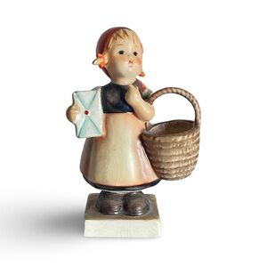Goebel Hummel Meditation Girl With Basket & Letters